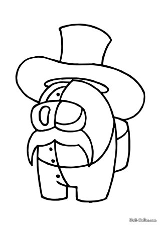 Раскраска амонг АС скины