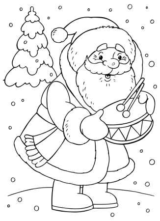 Новогодняя раскраска