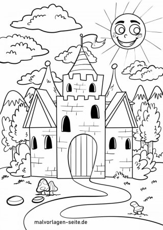 Замок раскрасить