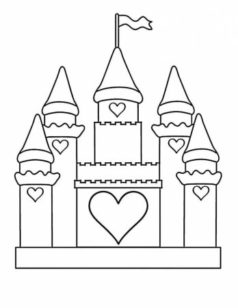 Раскраска замок принцессы