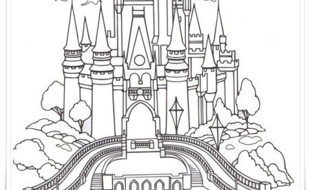 Раскраски для девочек замок
