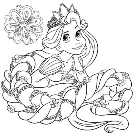 Раскраска Рапунцель
