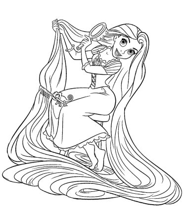 Disney Tangled activity Coloring Sheets