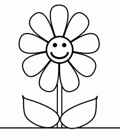 Раскраска цветочек