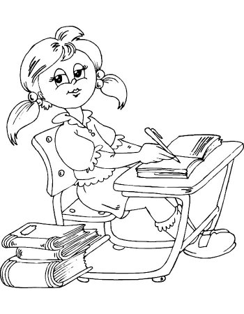 Раскраска школа