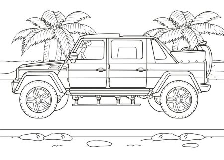 Раскраска "Джипы"