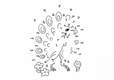 Раскрашивание по цифрам для дошкольников