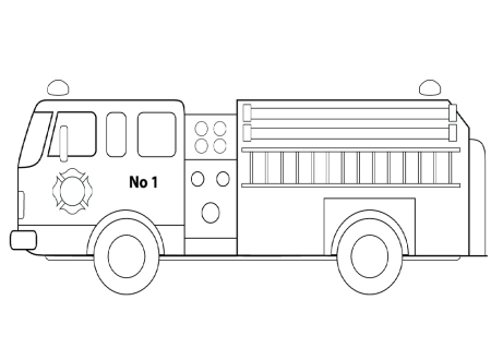 Best Coloring Pages for Kids Fire engine