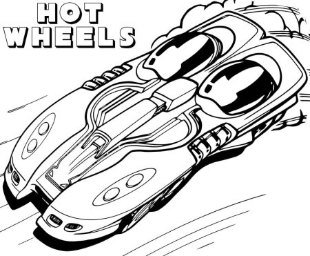 Разукрашка машинки хот Вилс