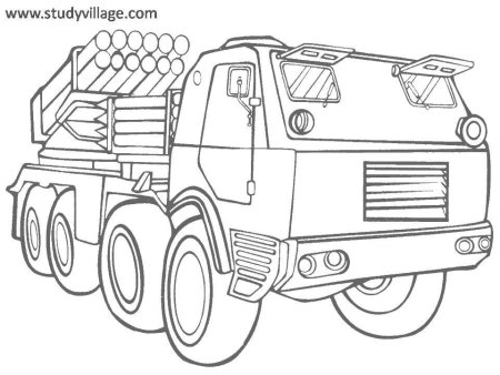 Военная техника раскраска для детей