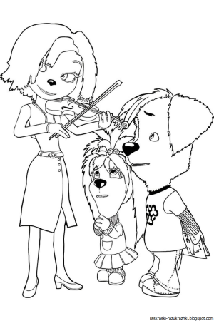 Лиза Барбоскина раскраска