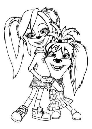 Раскраски для девочек Барбоскины