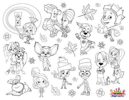 Роза Барбоскина разукрашка