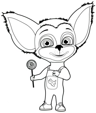 Раскраска Барбоскины роза