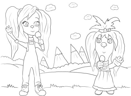 Раскраска Барбоскины роза