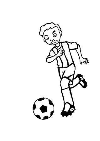 Раскраска футболист вратарь