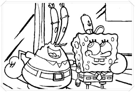 Раскраски Спанч Боб на Пасху