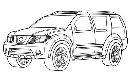 Nissan x Trail t31 раскраска