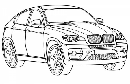 Раскраски машины БМВ х6
