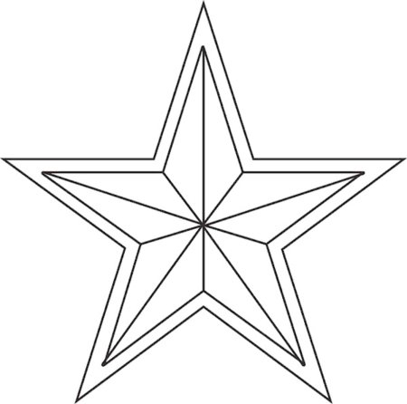 Трафарет звезды
