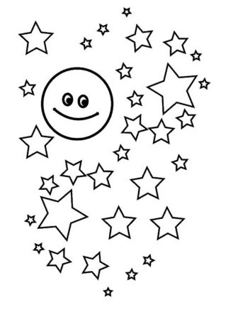 Звезда раскраска