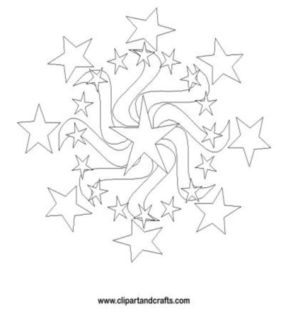 Звезда с узорами раскраска