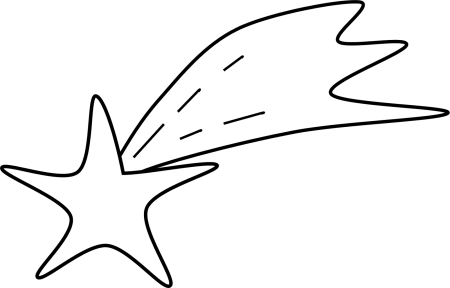 Комета раскраска для детей