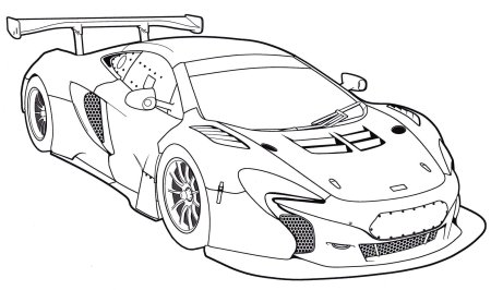 Макларен п1 раскраска