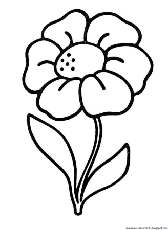 Букет раскраска для детей