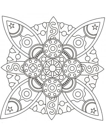 Красивые мандалы для раскрашивания