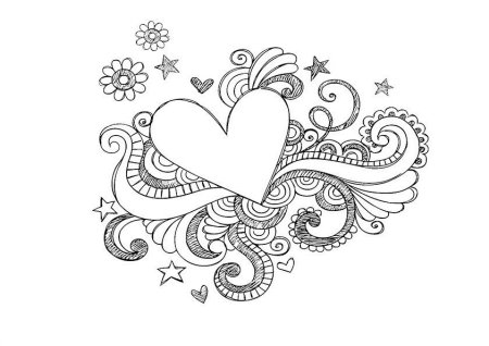 Раскраски антистресс маленькие