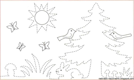 Обводить для дошкольников