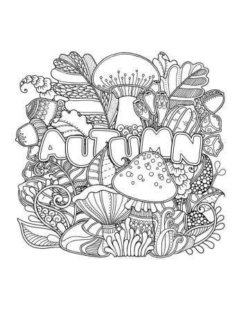 Осенние раскраски антист