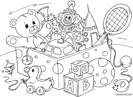 Раскраска. Игрушки