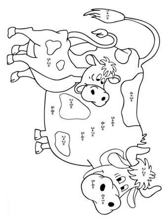 Математическая раскраска корова