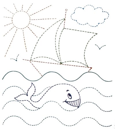 Дорисуй и раскрась