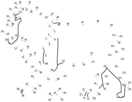 Соединить точки по цифрам