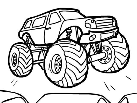 Монстр трак бигфут раскраска