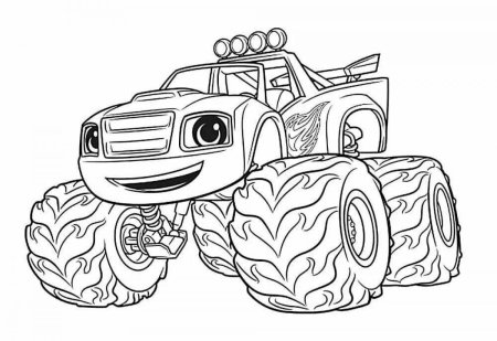 Раскраска монстр трак Вспыш
