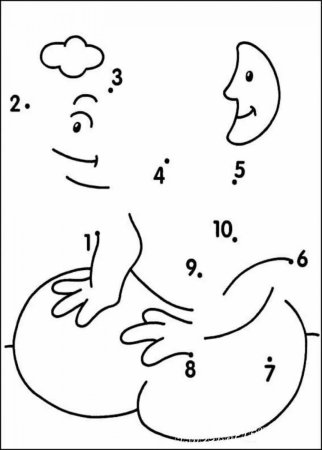 Соедини точки для дошкольников
