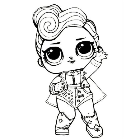 Раскраска для девочек красивые куклы ЛОЛ