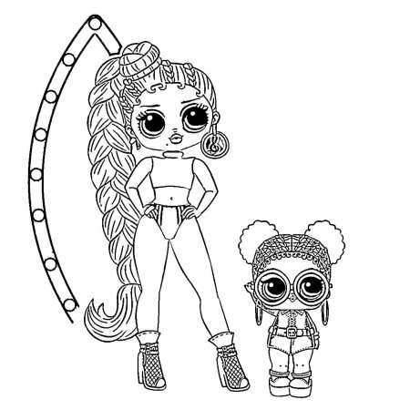 Раскраска lol Diva