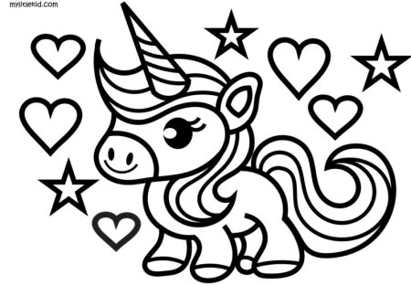 Единорожка раскраска для детей