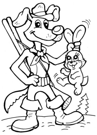 Трое из Простоквашино раскраска