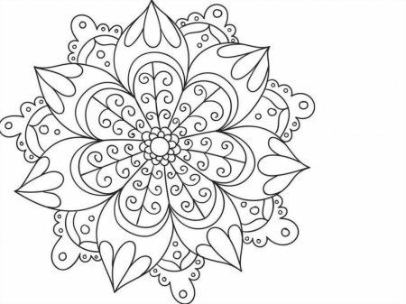 Мандала для раскрашивания для детей