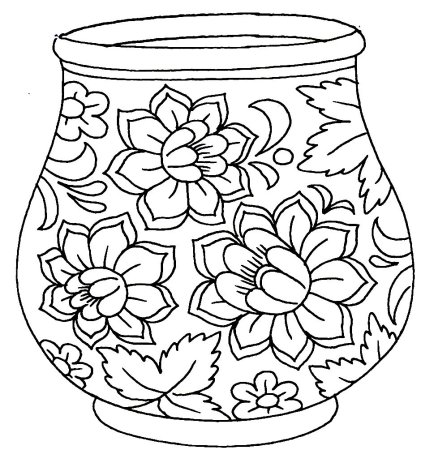 Хохлома раскраска для детей