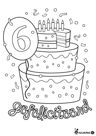 Раскраска с днем рождения для мальчика 8 лет