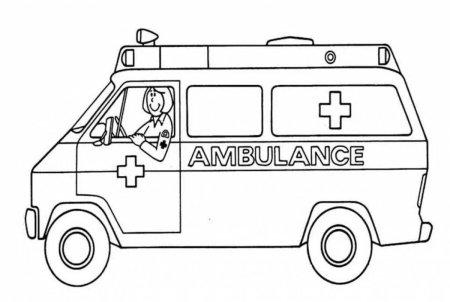 Раскраска скорая