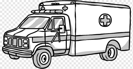 Раскраска машинки скорая