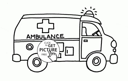 Ambulance раскраска